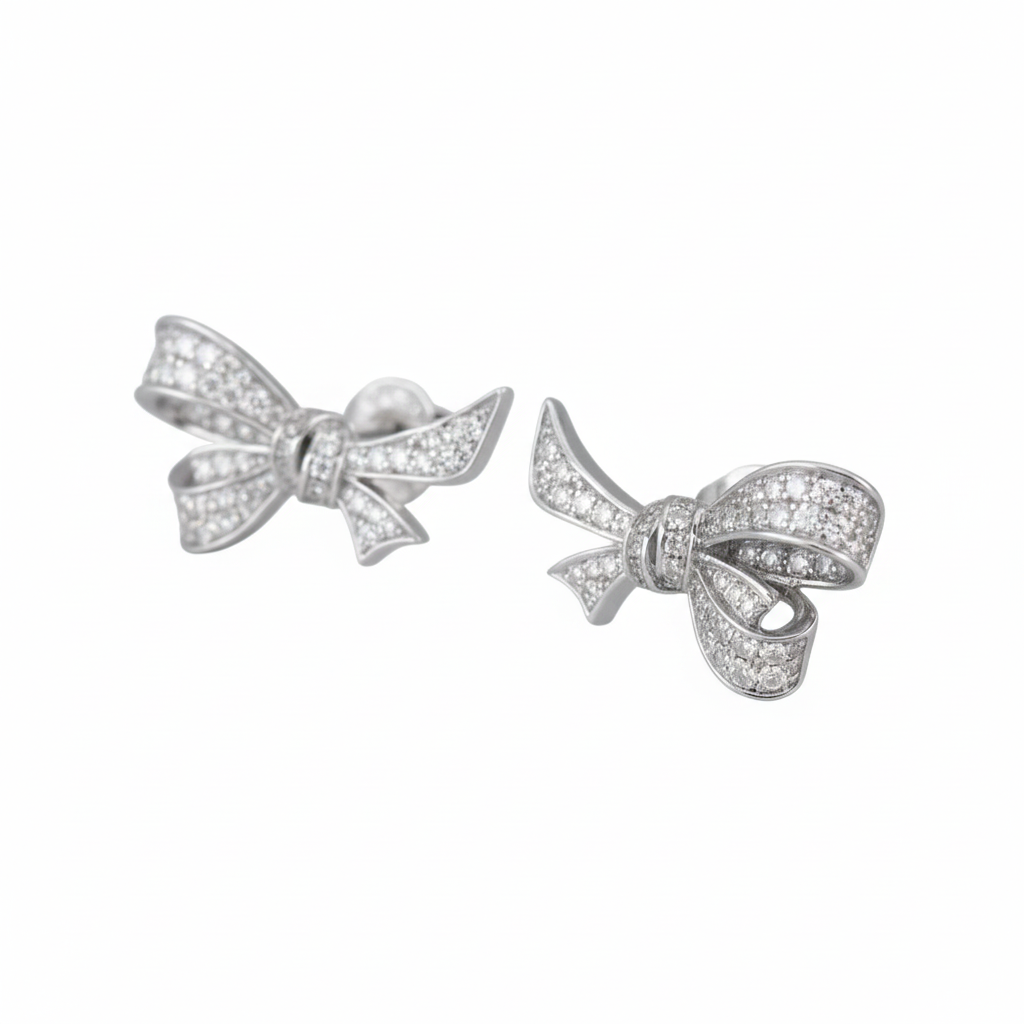 bow adjustable earings