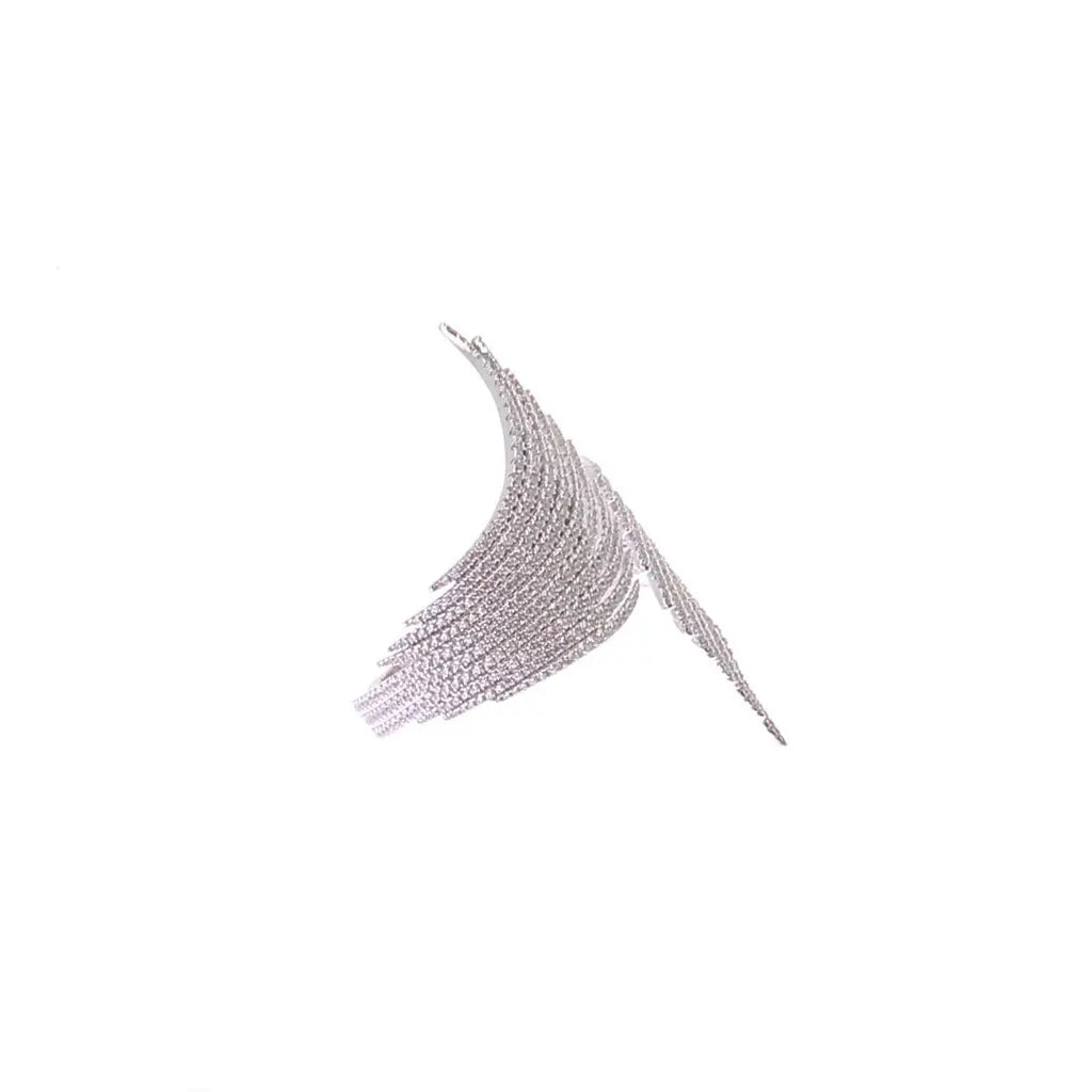 Wing-Inspired gold plated ring and bracelet