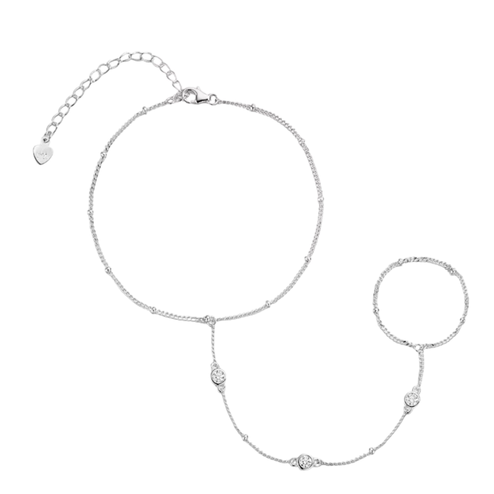 925 silver hand chain