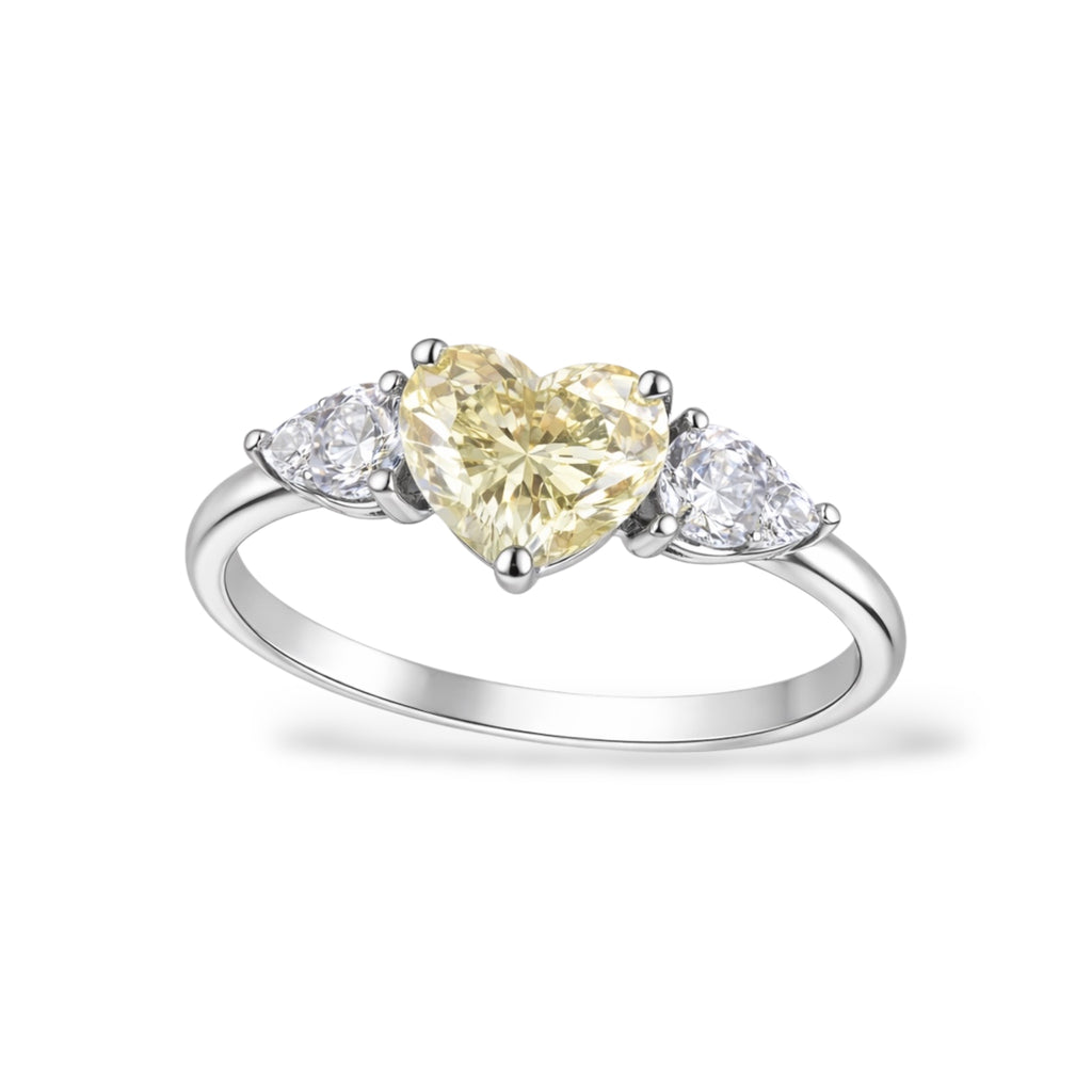 Adjustable Heart Cut Cubic Zirconia