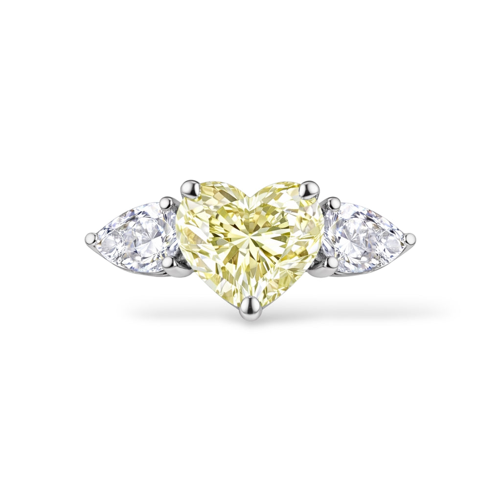 Adjustable Heart Cut Cubic Zirconia