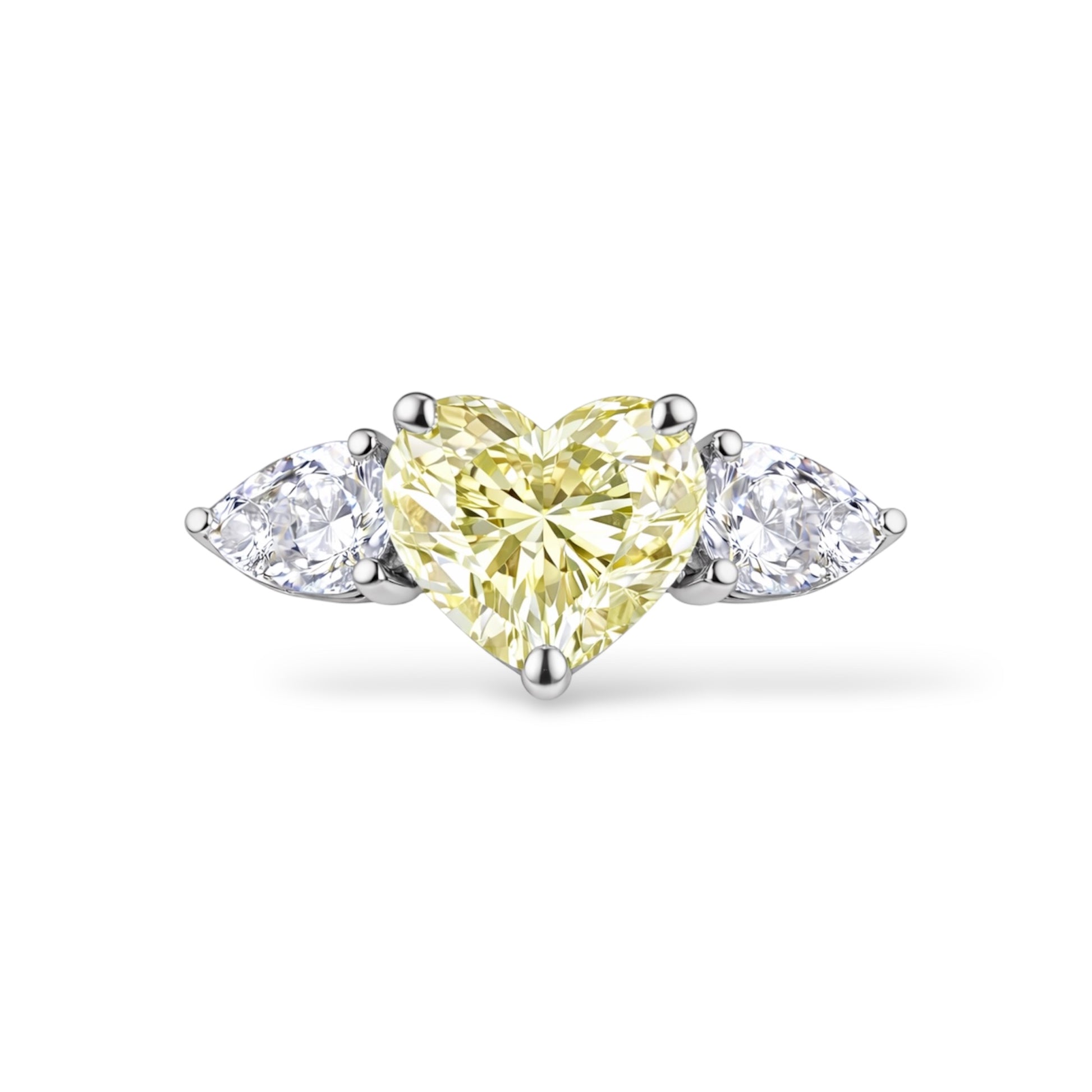 Adjustable Heart Cut Cubic Zirconia