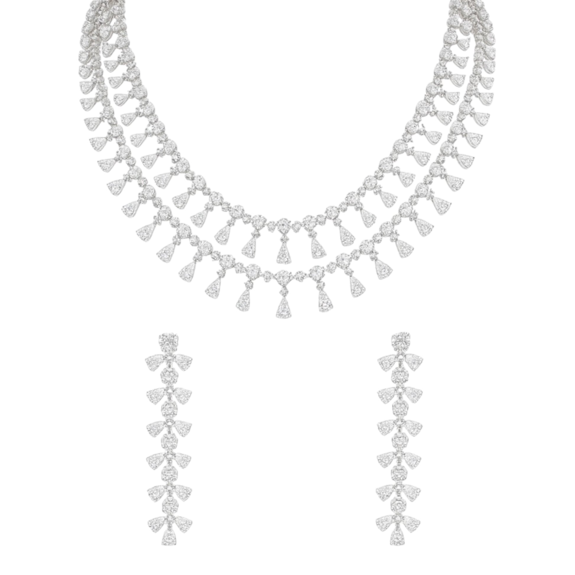 Luxury4 pc two layers Jewelry Set for occasion