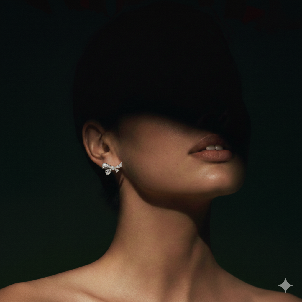 bow adjustable earings