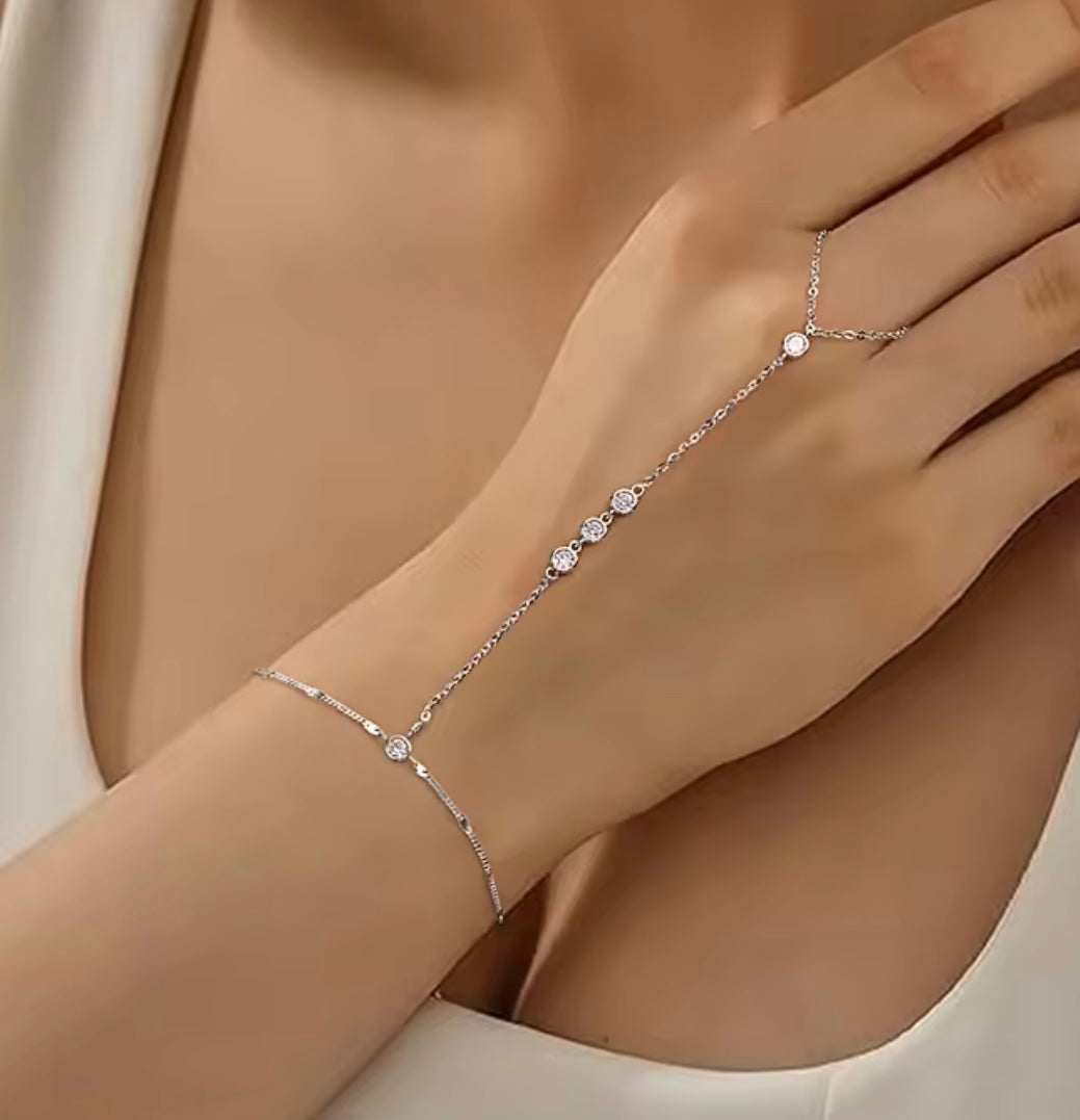 925 silver hand chain