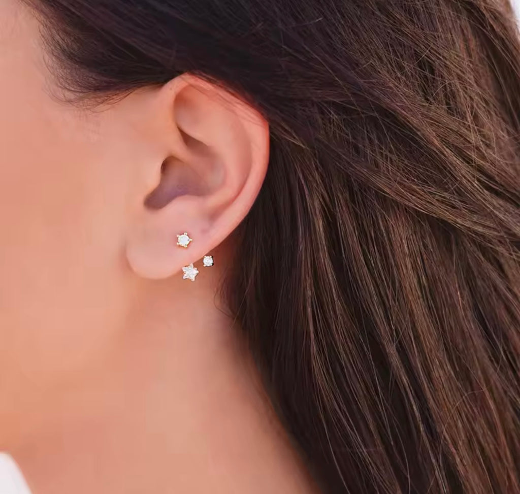 925 Sterling Silver StarStud Earrings