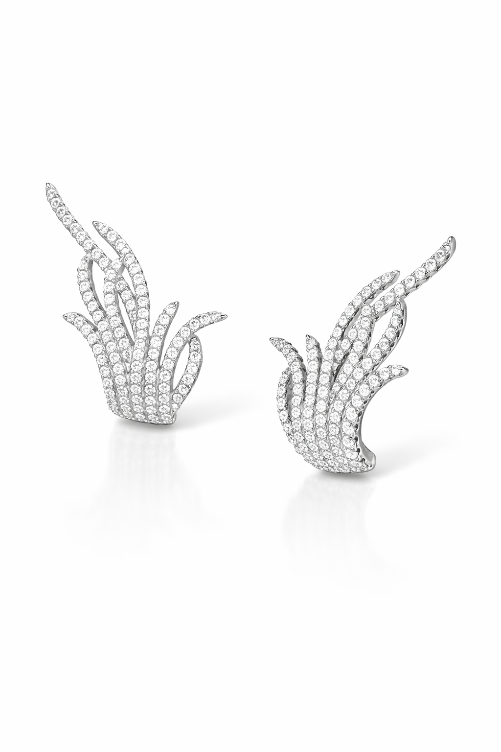 Modern Cubic Zirconia Statement Earrings