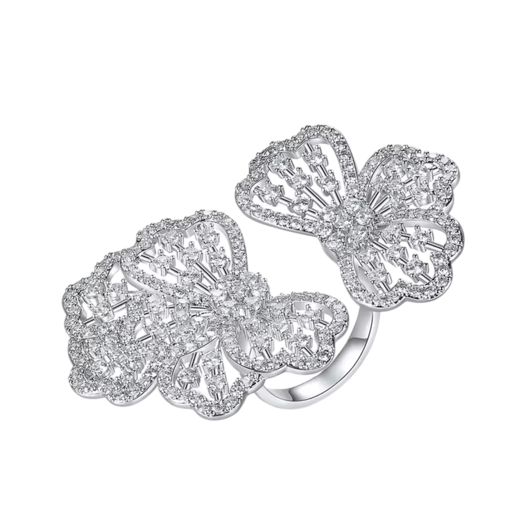 Radiant Bloom Gold Ring resizable