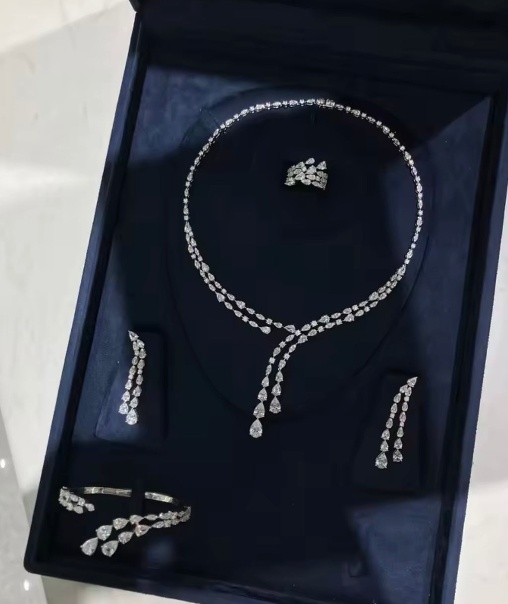 Luxury Gold-Plated Cubic Zirconia Jewelry