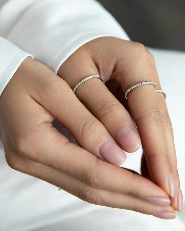 925 Silver 1.4 mm tennis ring