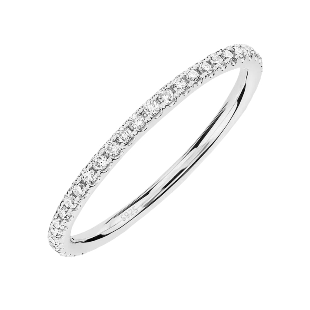 925 Silver 1.4 mm tennis ring