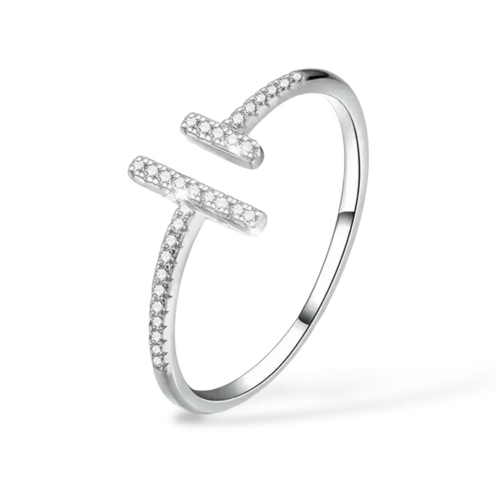 925 Sterling Silver Parallel style ring