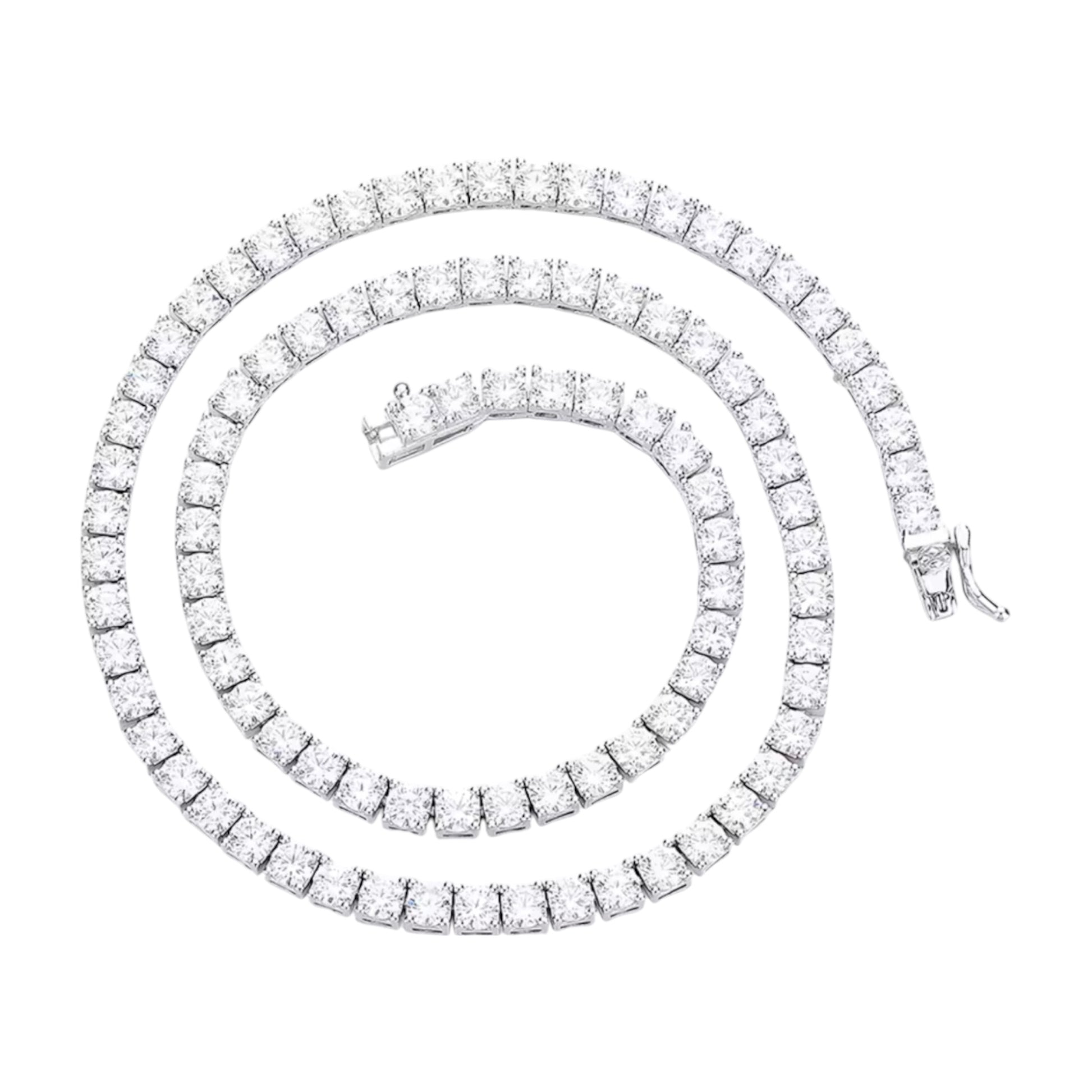 18k gold plated tennis necklace 3 mm
