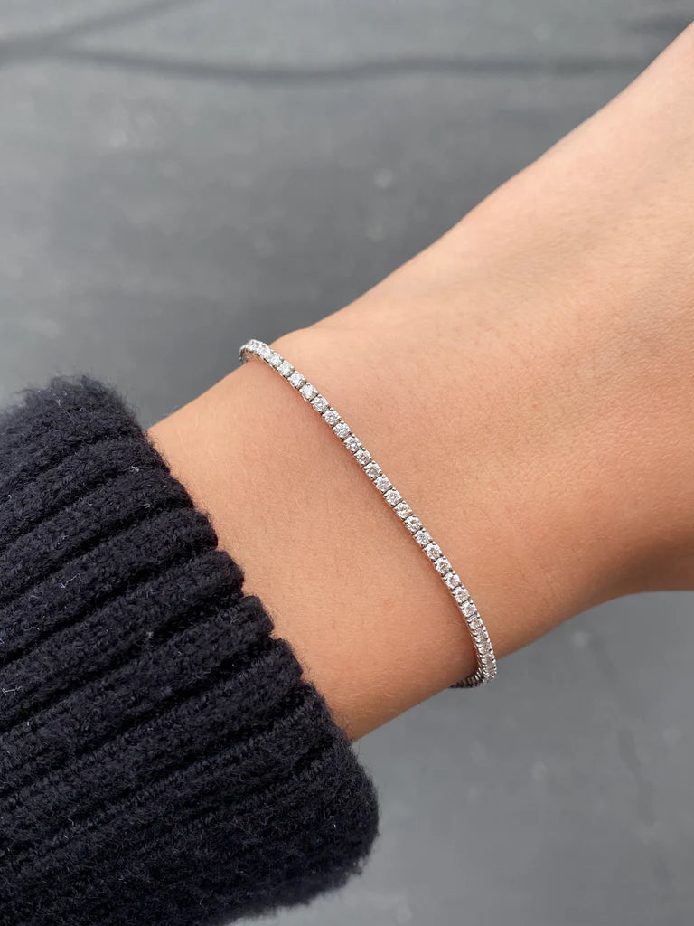 2 MM 925 silver Tennis bracelet
